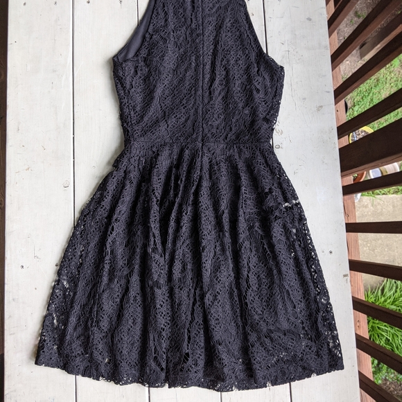 NWT Massimo Black Lace Dress Fit and Flare - Picture 6 of 8